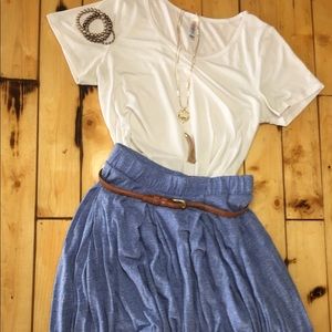 XS Lularoe Madison, Midi skirt with pockets